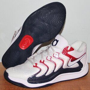 Nike KD 17 USA Basketball Shoes Men's 10.5 White Red Obsidian